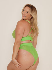 Julisa Bralette & Brief Set : Vibrant Lime