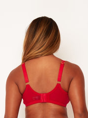 Carina Plunge Bra : Sheer Strawberry