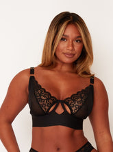 Delaney Plunge Bra : Midnight Black
