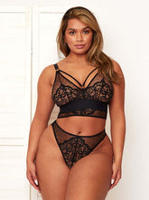 Savannah Bralette & Brief Set : Midnight Black