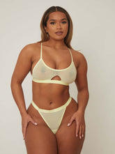 Sunnie Bralette & Brief Set : Lemon Yellow