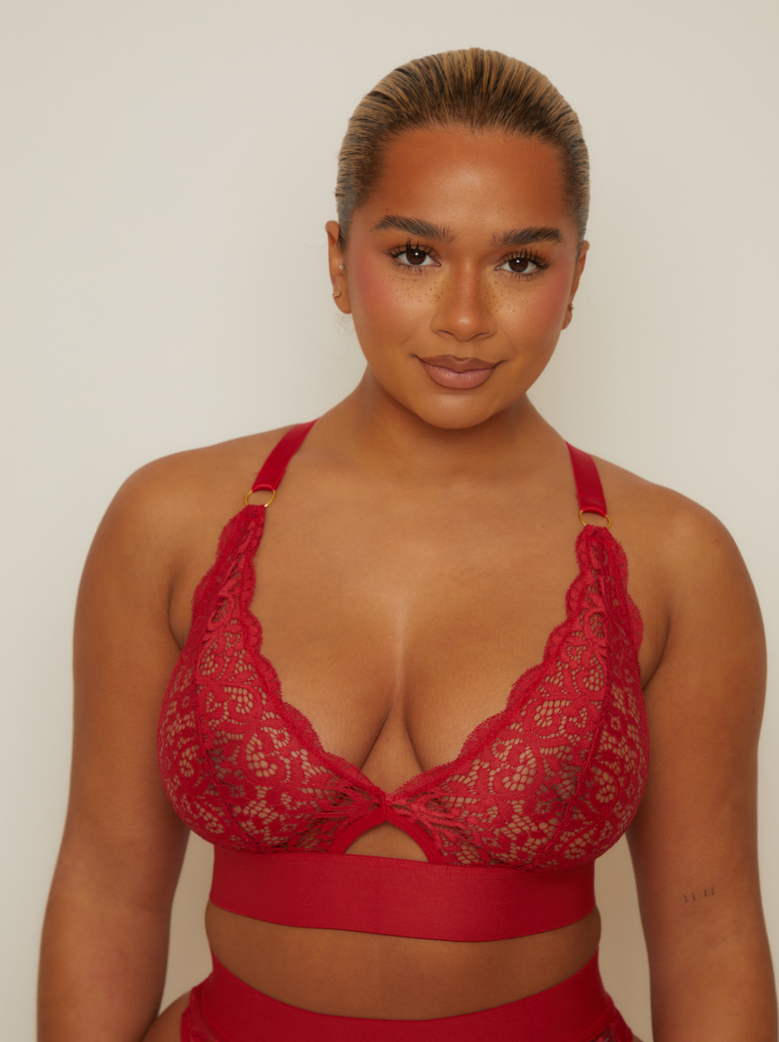 Julisa Bralette : Raspberry Red