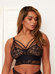 Savannah Bralette : Midnight Black