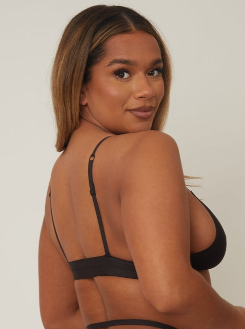 Billie Bralette : Jet Black