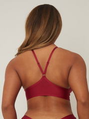 Casey Bralette : Wine Red