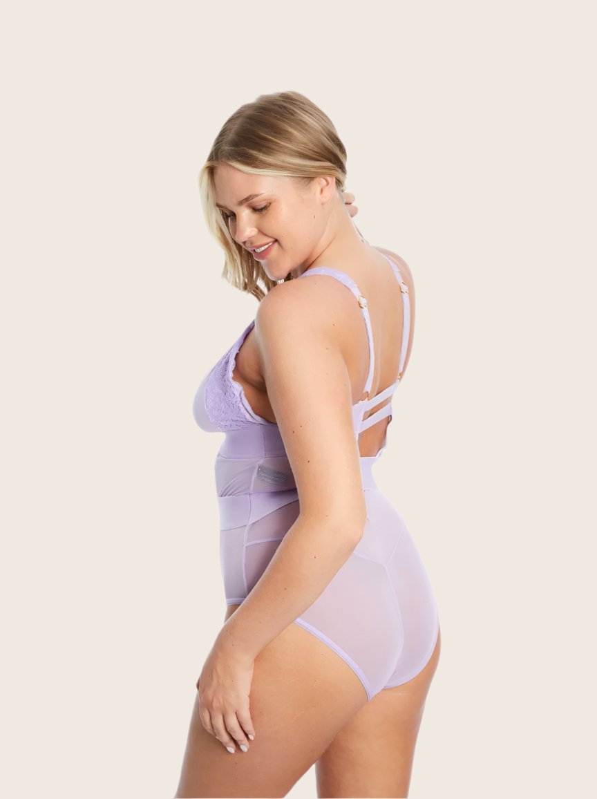 Alicia Bodysuit : Soft Lavender