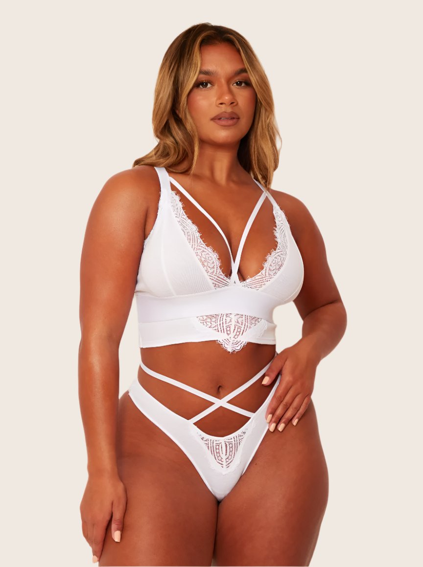 Aspen Bralette : Ice White