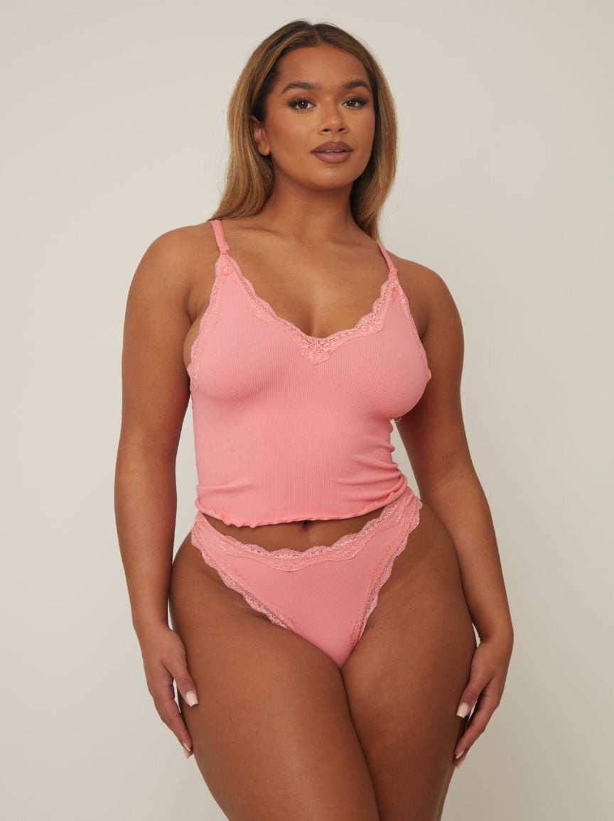 Blair Bralette : Coral Pink